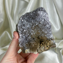 Load image into Gallery viewer, Amethyst Cluster with Sugary Brown Druzy