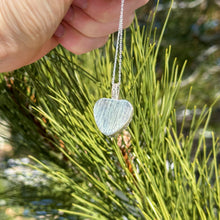 Load image into Gallery viewer, Kunzite x Sterling Silver Heart Necklace