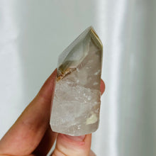 Load image into Gallery viewer, Lithium x Chlorite Quartz Partially Polished Tower A