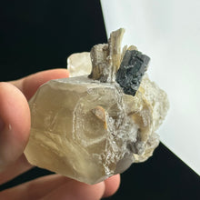 Load image into Gallery viewer, Unpolished 7.2oz Raw Honey Citrine Cluster with Green Tourmaline and Golden Mica