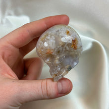 Load image into Gallery viewer, Flower Agate Skull Carving C