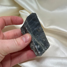 Load image into Gallery viewer, Flashy Half Polished Labradorite Slab B