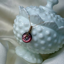 Load image into Gallery viewer, Gold-Fill Gem Lepidolite Donut Necklace B