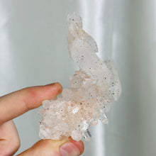 Load image into Gallery viewer, Pink Himalayan “Samadhi” Quartz Cluster with Anatase and Natural DT