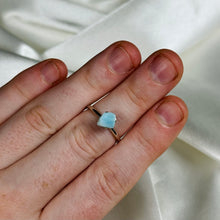 Load image into Gallery viewer, Size 7 Sterling Silver Larimar Ring B