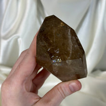 Load image into Gallery viewer, Natural Honey Citrine Freeform with Rainbows on Stand