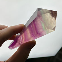 Load image into Gallery viewer, Candy Fluorite Wand on Stand F