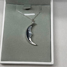 Load image into Gallery viewer, Sterling Silver Crescent Moon Necklace (The Sterling Collection Release 002)