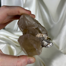 Load image into Gallery viewer, Unpolished 7.2oz Raw Honey Citrine Cluster with Green Tourmaline and Golden Mica