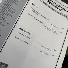 Load image into Gallery viewer, Vintage The Mineralogical Record FF (1987)