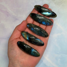 Load image into Gallery viewer, Labradorite Crystal Hair Clips