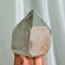 Load image into Gallery viewer, Lithium x Chlorite Quartz Partially Polished Tower G (13.4oz)