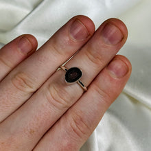 Load image into Gallery viewer, Size 6 Sterling Silver Druzy Agate Geode Ring B