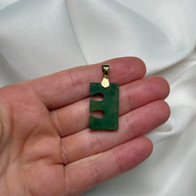 Load image into Gallery viewer, Genuine Nephrite Jade “E” Pendant B