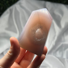 Load image into Gallery viewer, Dreamy Agate Tower with Druzy
