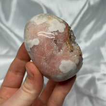Load image into Gallery viewer, Pink Amethyst / Hematite Quaryz Chunky Palmstone A
