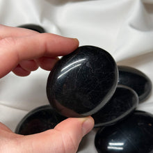 Load image into Gallery viewer, Black Tourmaline Palmstones
