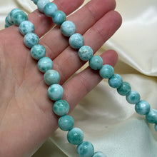 Load image into Gallery viewer, 20” Larimar Beaded Necklace

