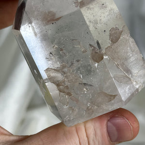 High Clarity Quartz Tower with Multiple Penetrator Points