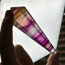 Load image into Gallery viewer, Candy Fluorite Wand on Stand D
