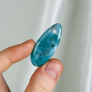 Larimar Drilled Pendant A