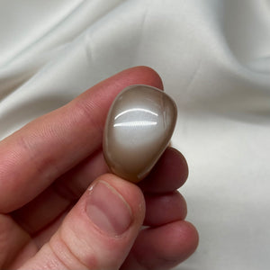 Grey/Peach Chunky Moonstone Tumbles