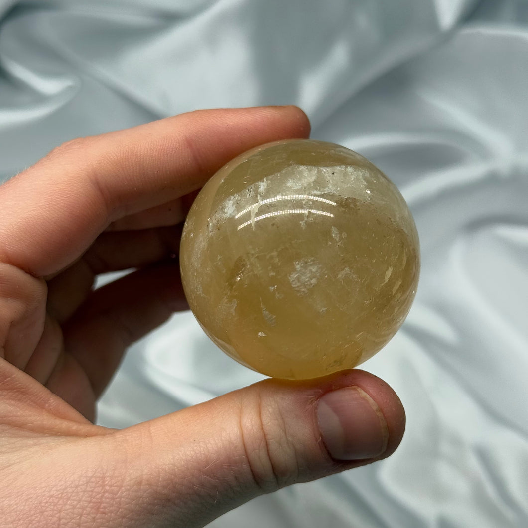 Honey Calcite Sphere E
