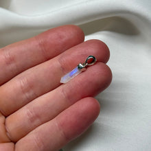 Load image into Gallery viewer, Sterling Silver Rainbow Moonstone Pendant A

