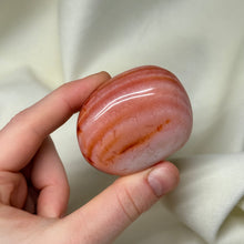Load image into Gallery viewer, Pastel Banded Carnelian Palmstone
