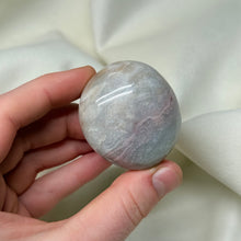 Load image into Gallery viewer, Pastel Sea Jasper Palmstone with Pink Band
