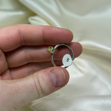 Load image into Gallery viewer, Sz 9 Sterling Silver Libyan Desert Glass Ring
