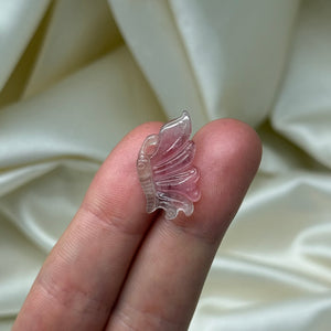 High Quality Watermelon Tourmaline Butterfly Carving