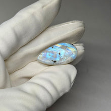 Load image into Gallery viewer, Rainbow Moonstone Cabochon with Tourmaline 31.38ct
