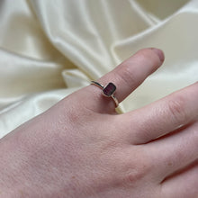 Load image into Gallery viewer, Sz 6 Sterling Silver Raw Watermelon Tourmaline Ring A

