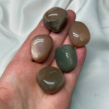 Load image into Gallery viewer, Grey/Peach Chunky Moonstone Tumbles
