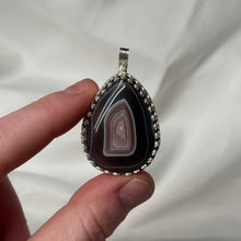 Load image into Gallery viewer, Sterling Silver Botswana Agate Pendant
