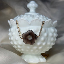 Load image into Gallery viewer, Gold-Fill Midnight Lace Obsidian Necklace
