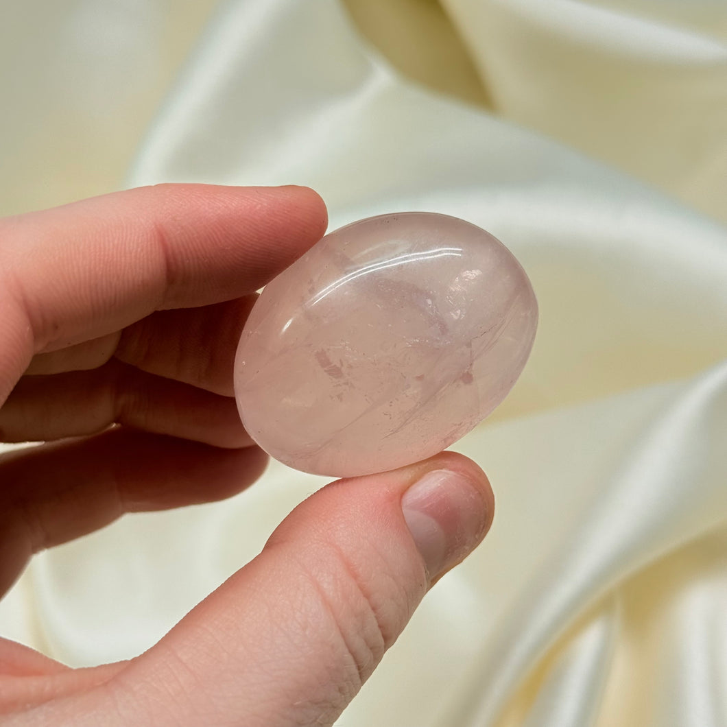 Star Rose Quartz Palmstone E