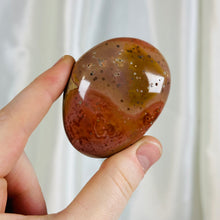 Load image into Gallery viewer, Red Speckled Polychrome Jasper Palmstone
