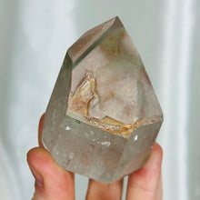 Load image into Gallery viewer, Lithium x Chlorite Quartz Partially Polished Tower H
