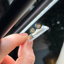 Load image into Gallery viewer, Watermelon Tourmaline Slice Pair B
