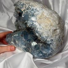 Load image into Gallery viewer, XXL Self Standing Celestite Geode
