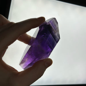 Ametrine Freeform with Rainbows and Phantoms