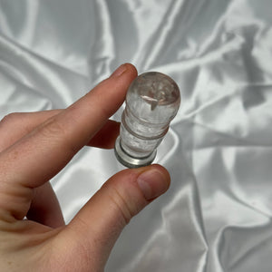 Himilayan Quartz Incense Holder Carving B