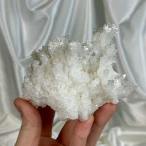 Intricate Icy Calcite Cluster A