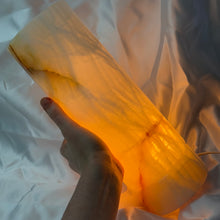 Load image into Gallery viewer, XL Banded Calcite Lamp B
