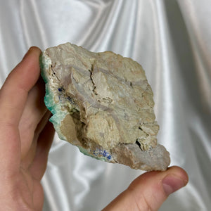 Gemmy Blue-Green Aragonite Specimen