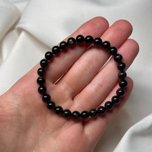 Load image into Gallery viewer, Size 6.5” Black Tourmaline Stretch Bracelets
