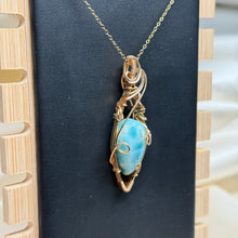 Load image into Gallery viewer, “Serenity” Gold Filled Larimar Necklace
