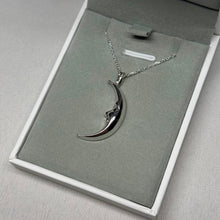Load image into Gallery viewer, Sterling Silver Crescent Moon Necklace (The Sterling Collection Release 002)
